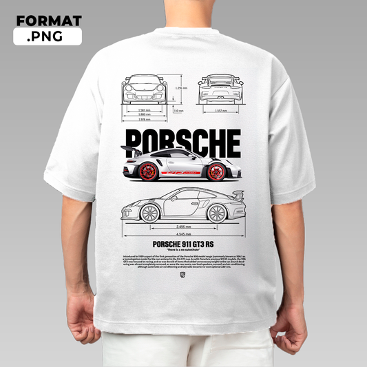 Porsche 911 GT3 rs 2023 - T-shirt design