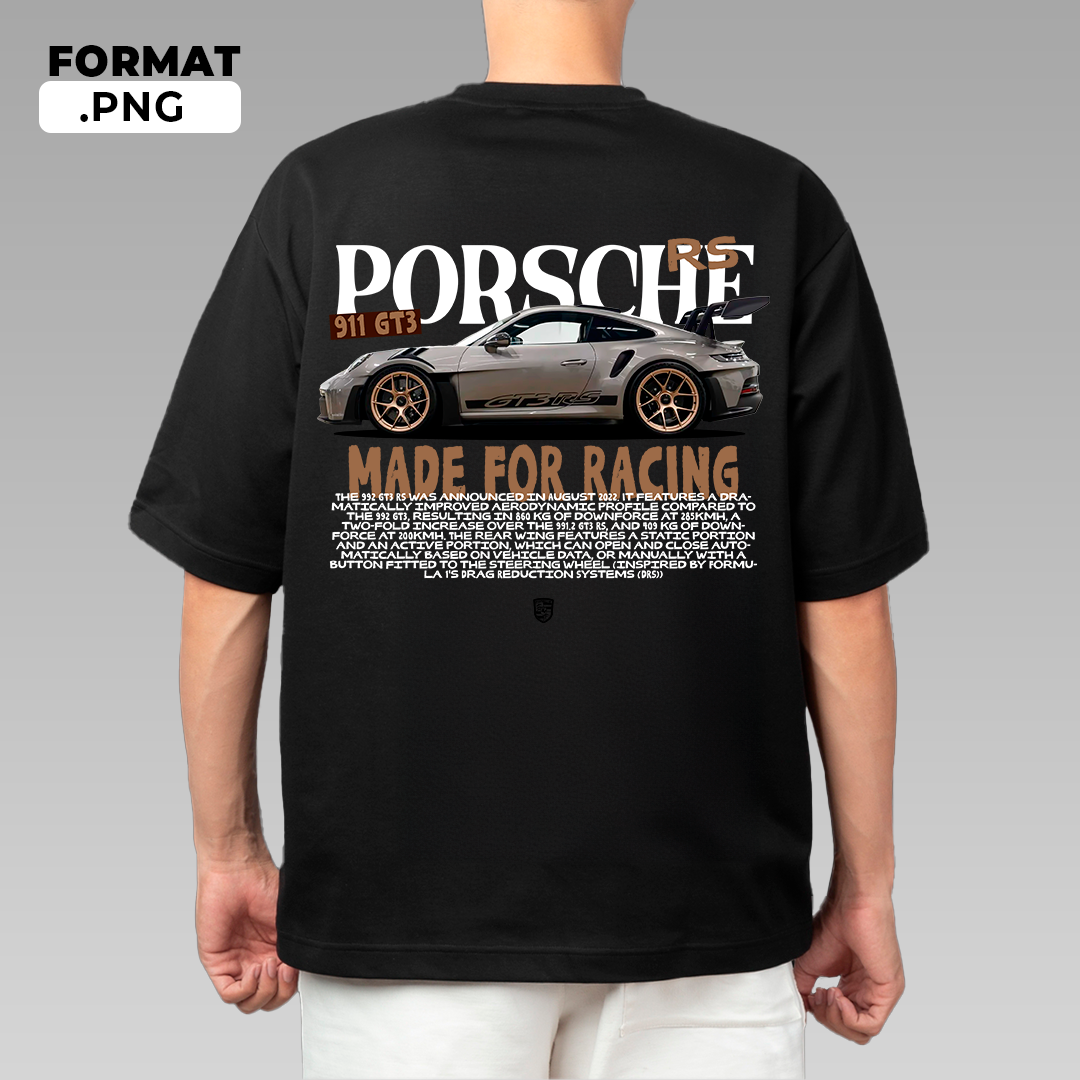 Porsche 911 GT3 Rs 992 - T-shirt design