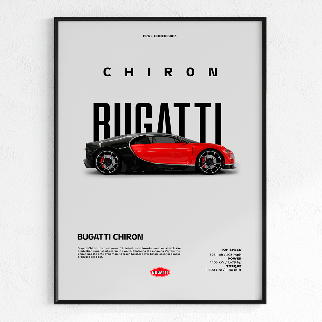 Car poster for printing