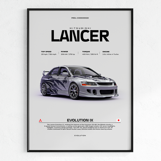 Car poster for printing