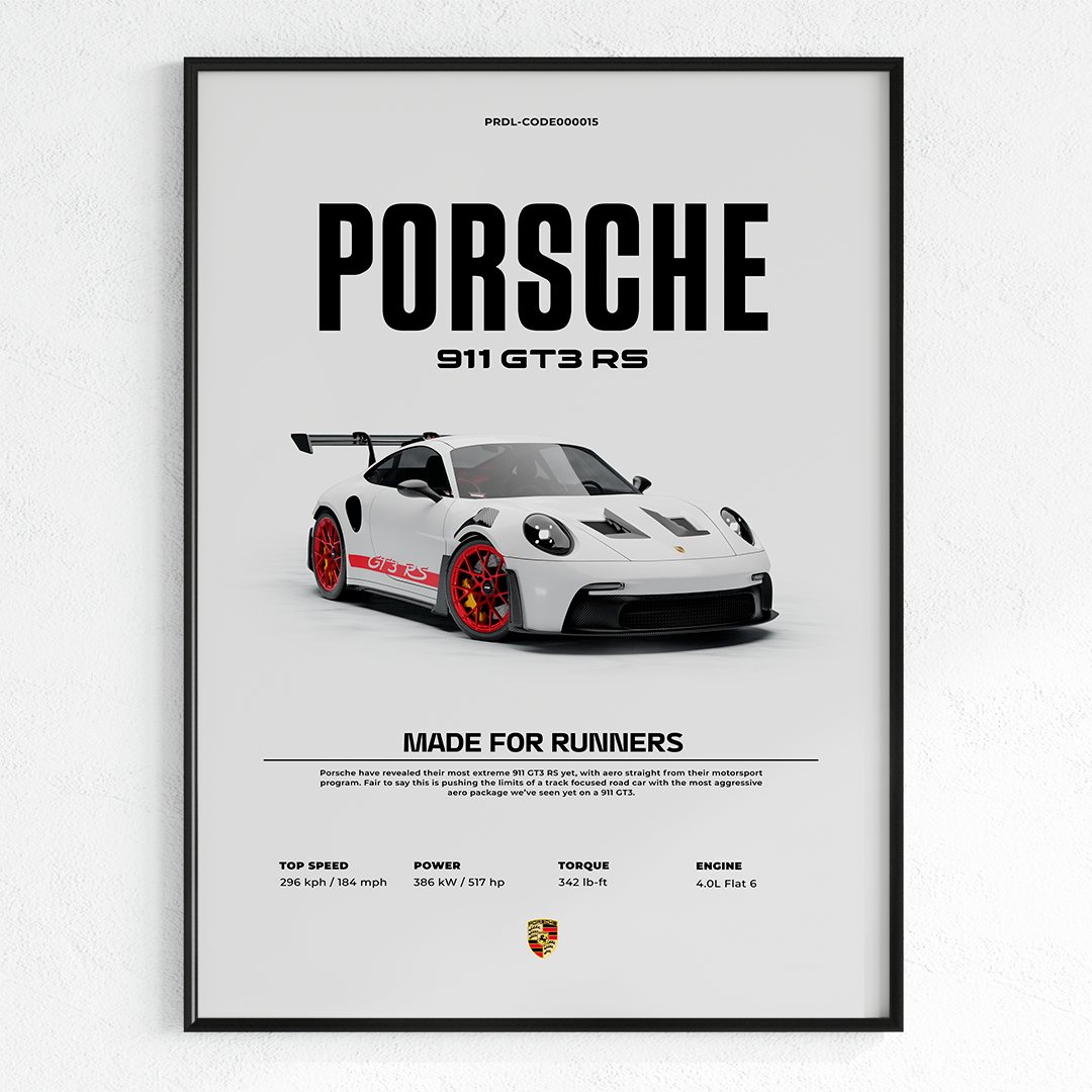 Car poster for printing