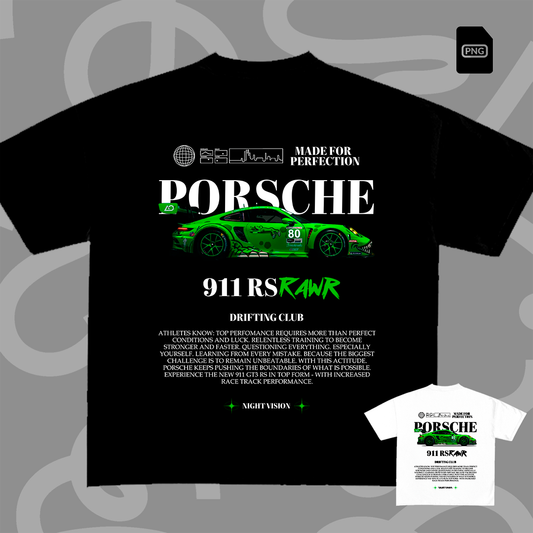Porsche 911 RS Rawr t-shirt design