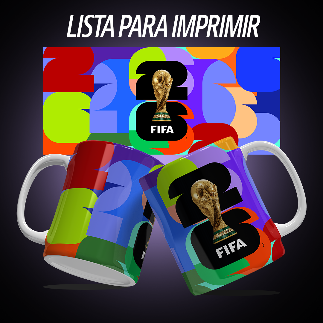 Plantilla del mundial para tazas mugs