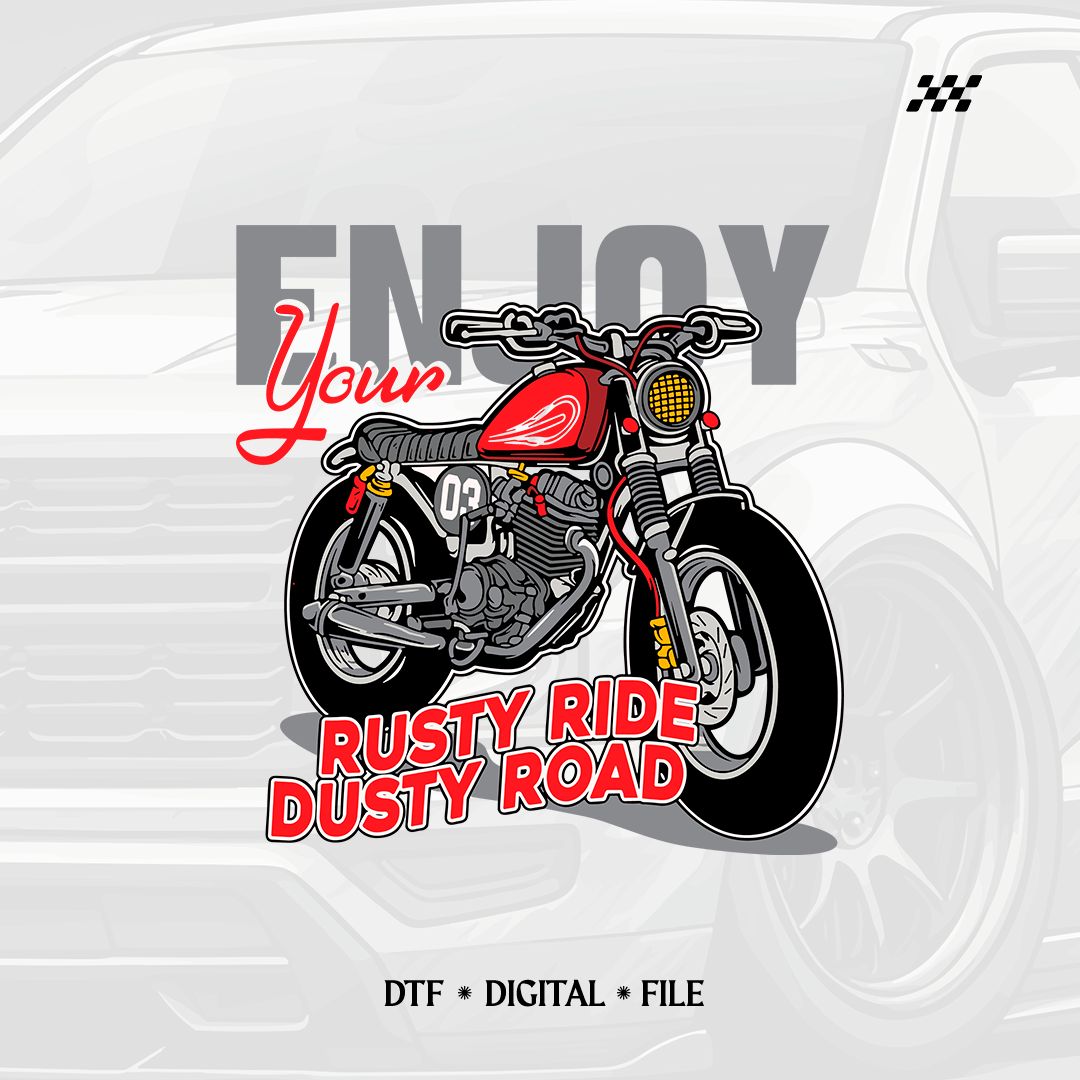 Rusty Ride Illustration - DTF PNG design