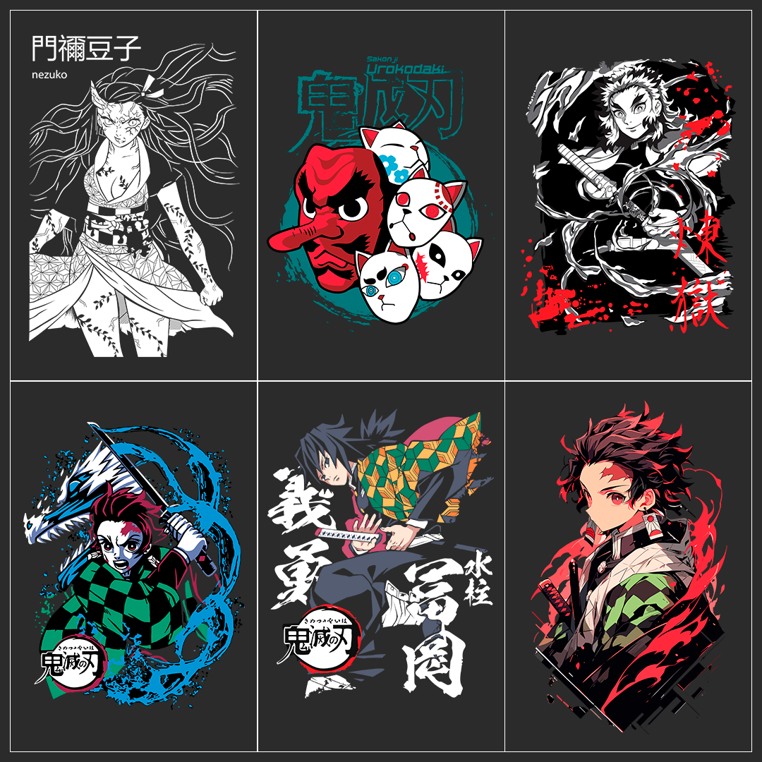 Demon Slayer 25 Designs - t-shirt design