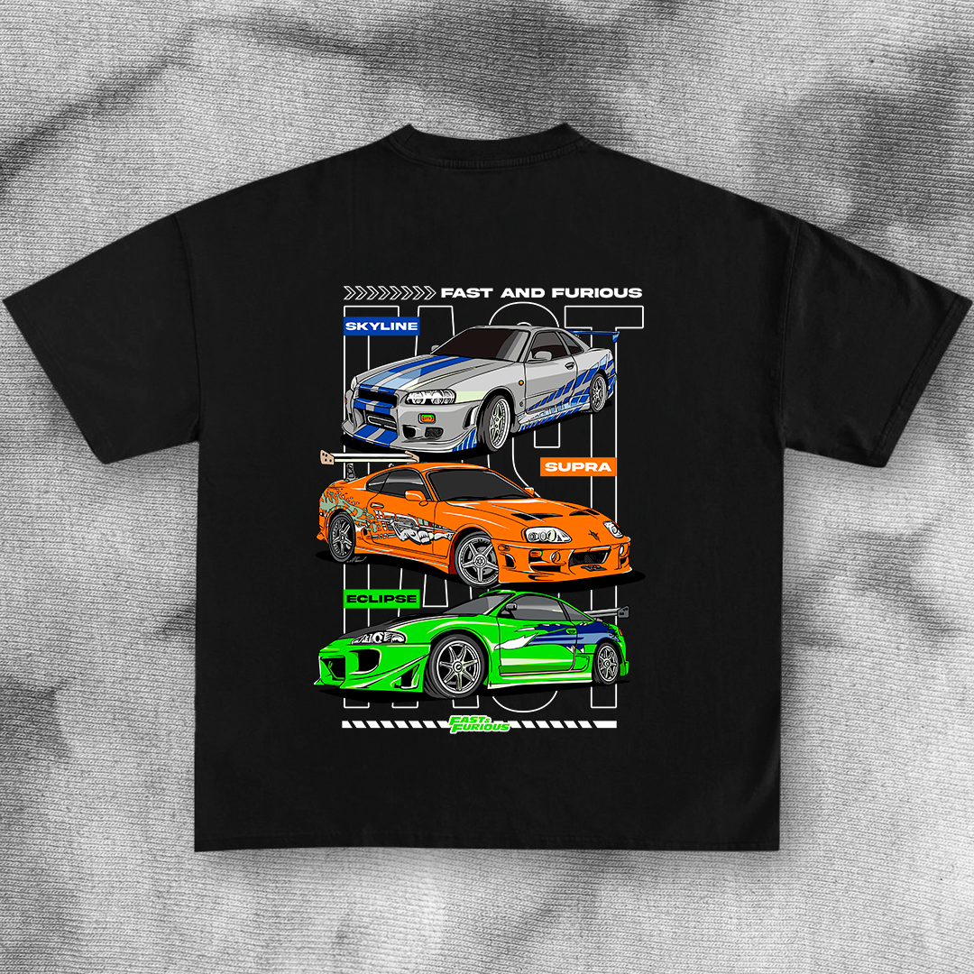 Urban night racing T-shirt design – download