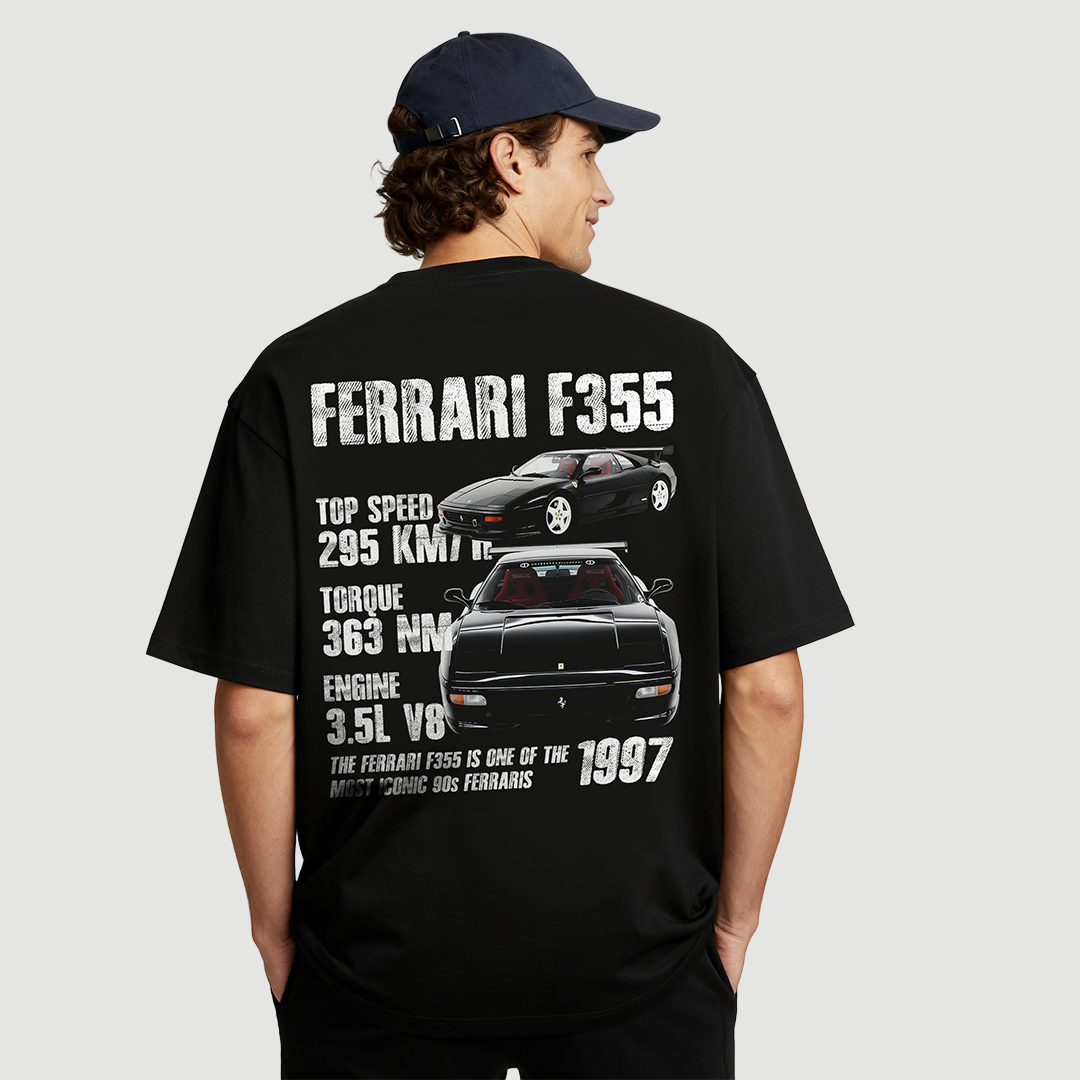 Template 1997 Ferrari F355 t-shirt design
