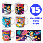 15 diseños para mugs / mugs template designs