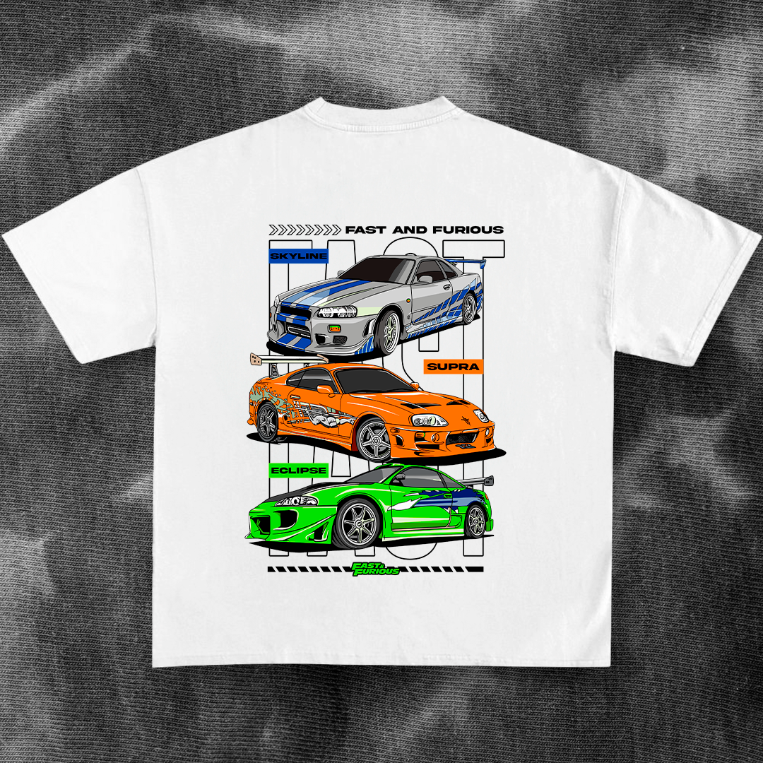 Urban night racing T-shirt design – download