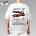 Sportscar-inspired T-shirt illustration – digital