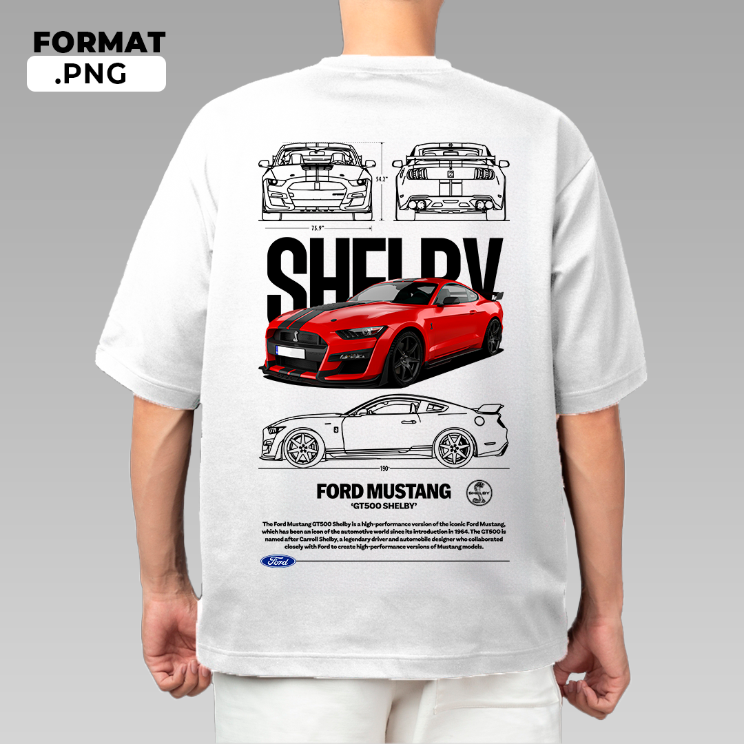Automotive illustration T-shirt design – instant digital