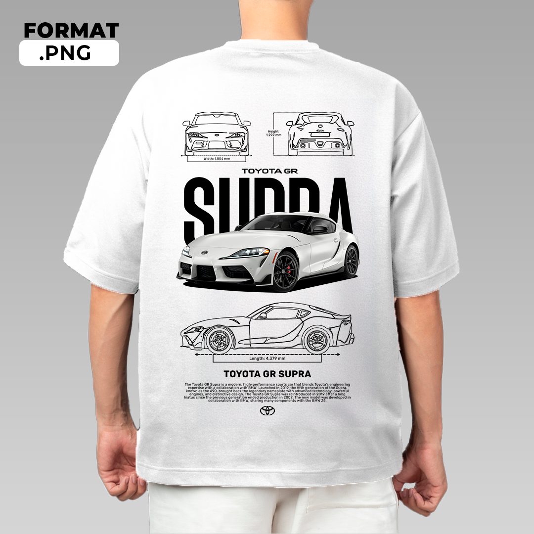 Toyota GR Supra - T-shirt design