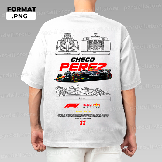 Sergio 'Checo' Perez Formula 1 t-shirt design