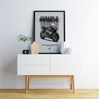 Digital Poster - Honda RSX MotoGP for print