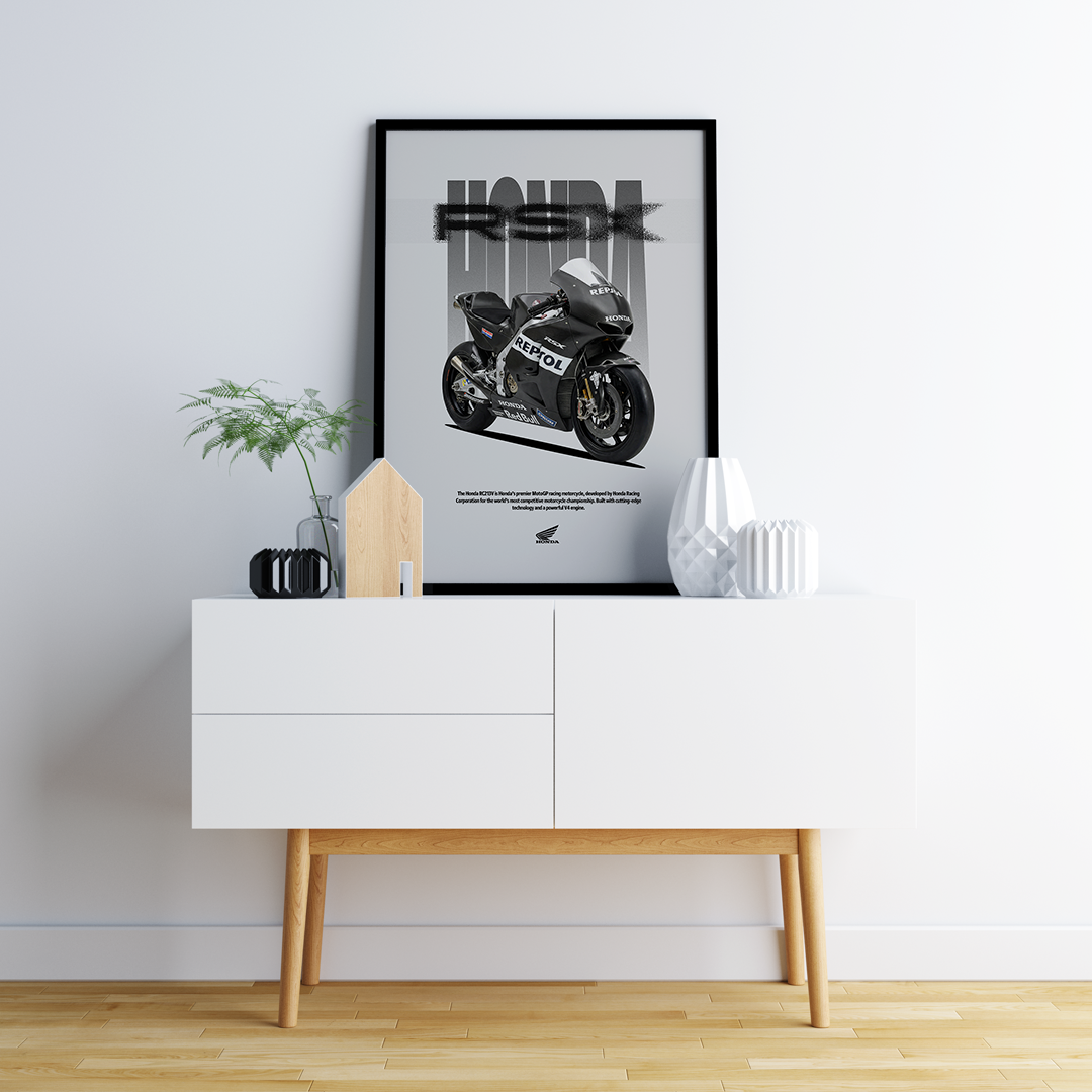 Digital Poster - Honda RSX MotoGP for print