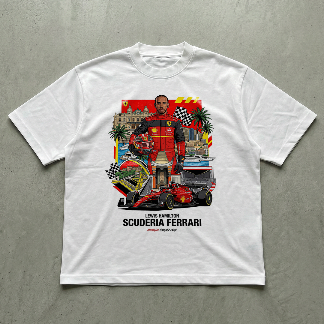 Digital File - Lewis Hamilton Ferrari scuderia t-shirt design
