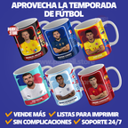 +160 Plantillas para sublimacion de fútbol