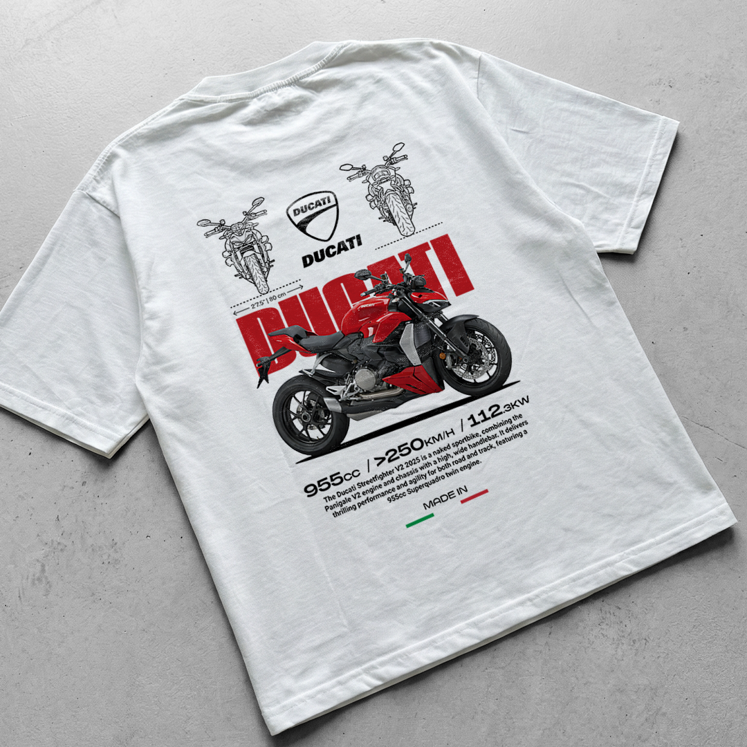 Motorcycle t-shirt design Ducati Streetfighter V2 2025