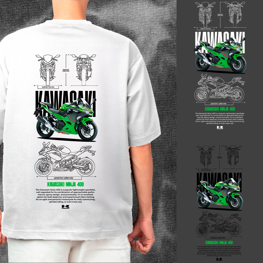 Kawasaki Ninja 400 - t-shirt design