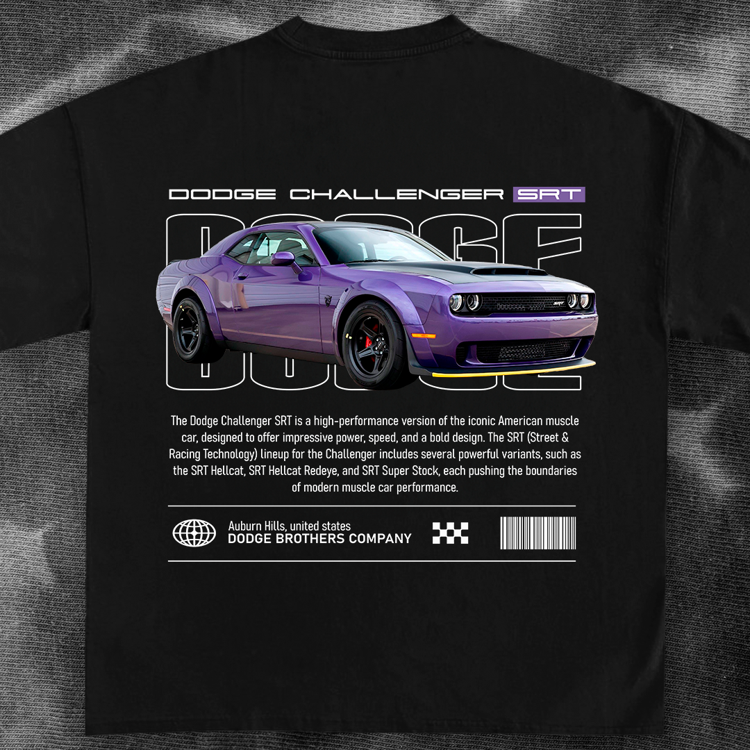 Dodge Challenger SRT tshirt design Pardell