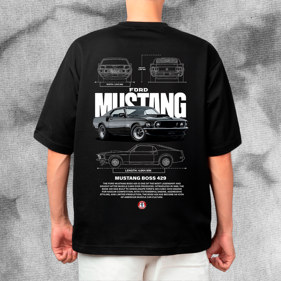 Ford Mustang Boss 429 - t-shirt design