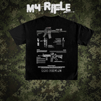 M4 Graphic T-shirt  Blueprints - designs