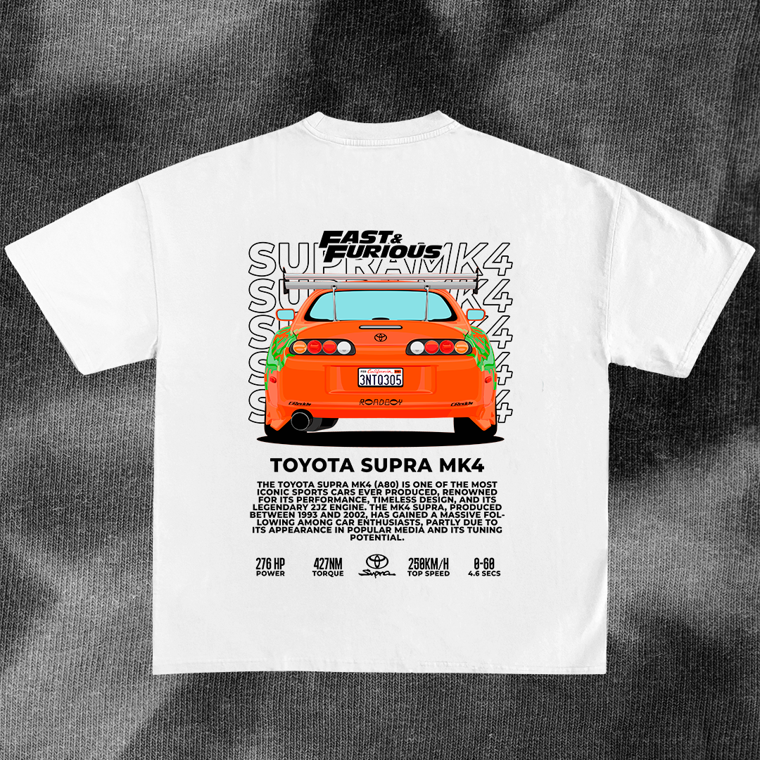 Toyota Supra MK4 Fast & Furious - t-shirt design