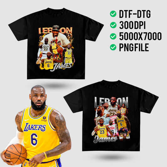 Lebron James Bootleg - t-shirt design