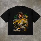Iconic drivers f1 t-shirt design DTF halftone to print