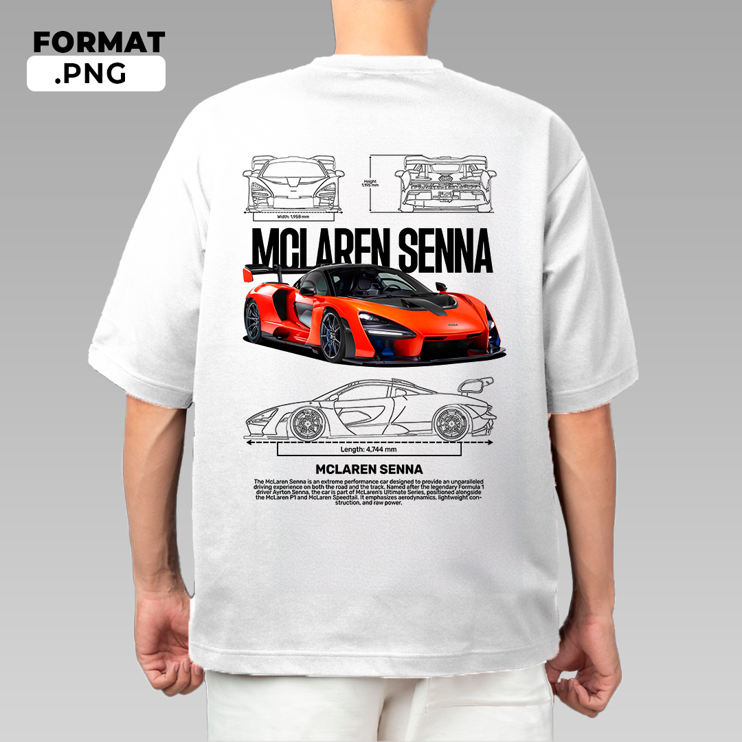 Mclaren Senna - T-shirt design