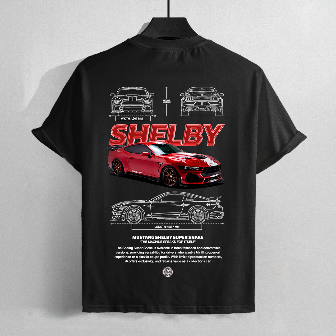 car t-shirt design - ford mustang shelby