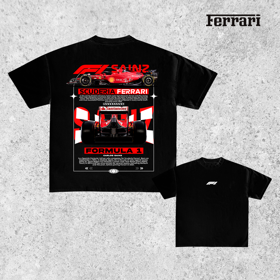 Carlos Sainz Formula 1 - t-shirt design