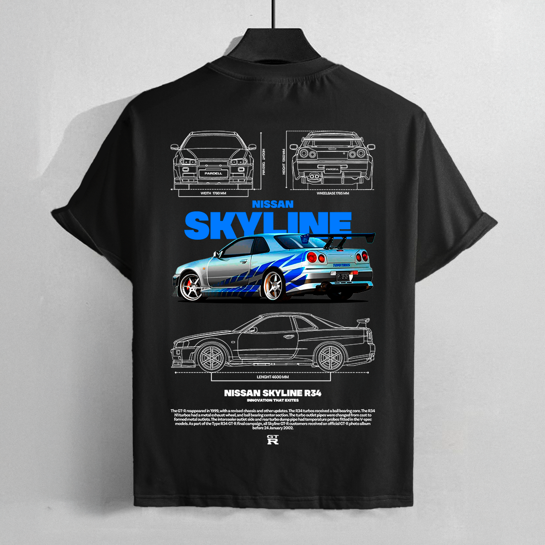 Template Skyline t-shirt design, vector