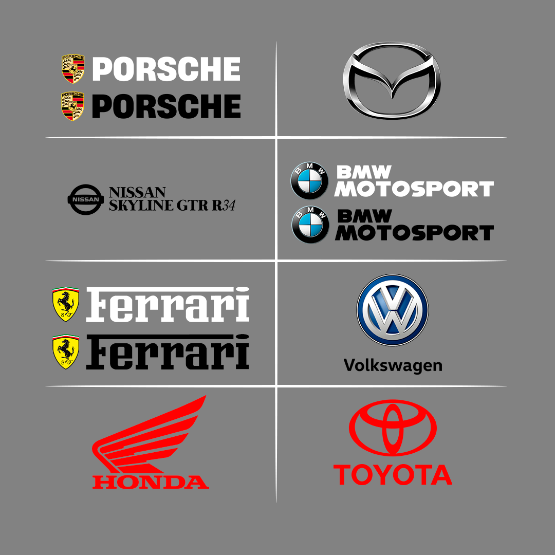 PACK - 100 CAR LOGOS