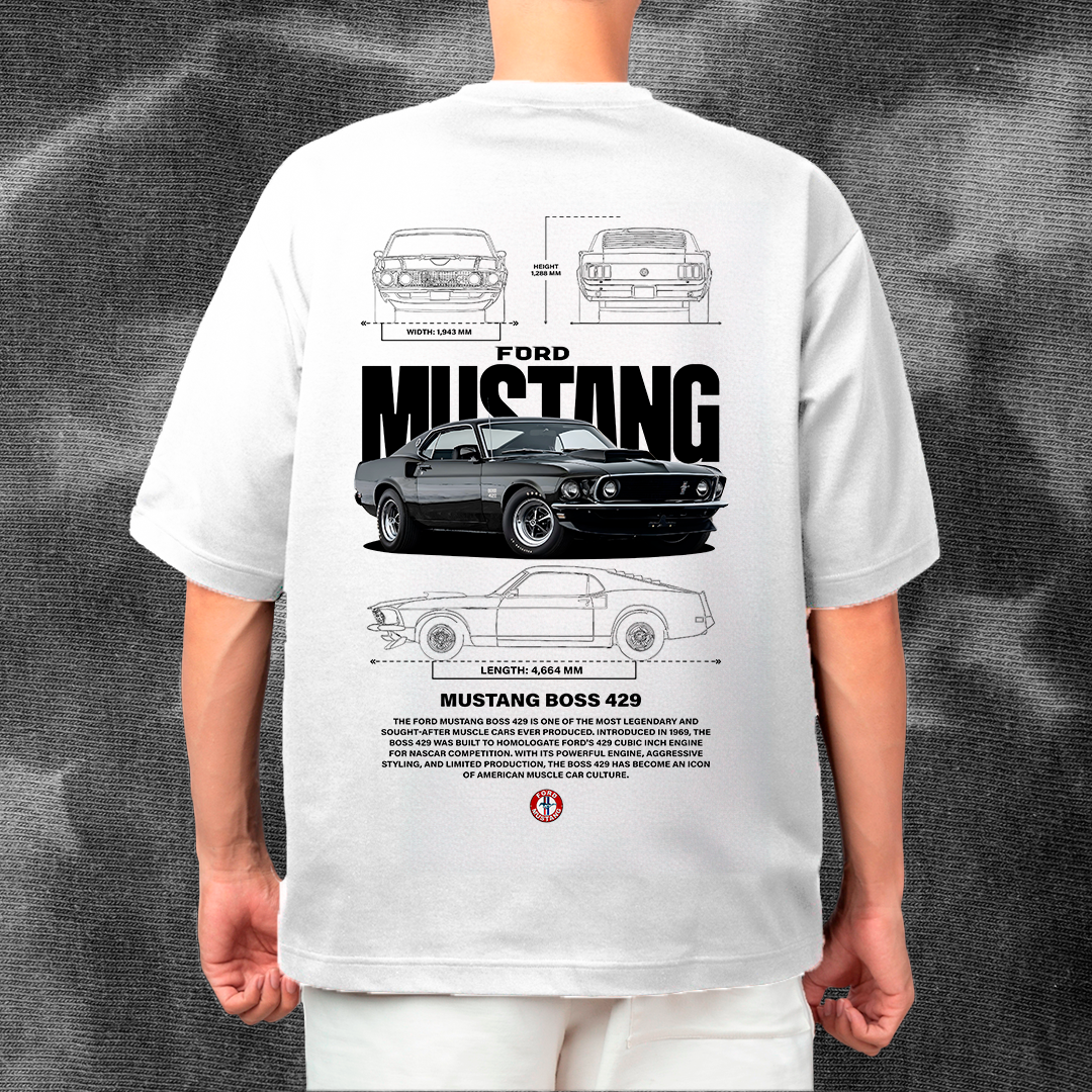 Ford Mustang Boss 429 - t-shirt design