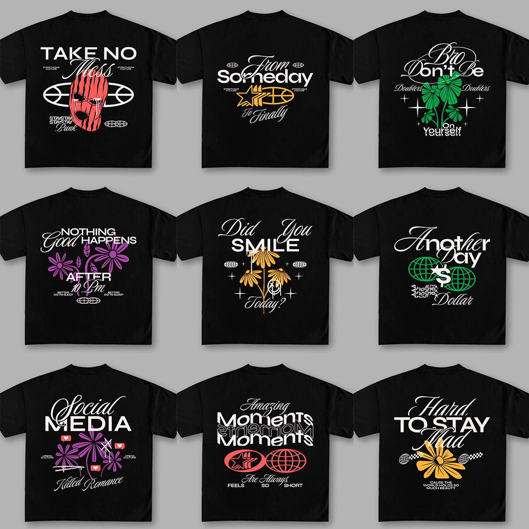 Streetwear designs for t-shirt
