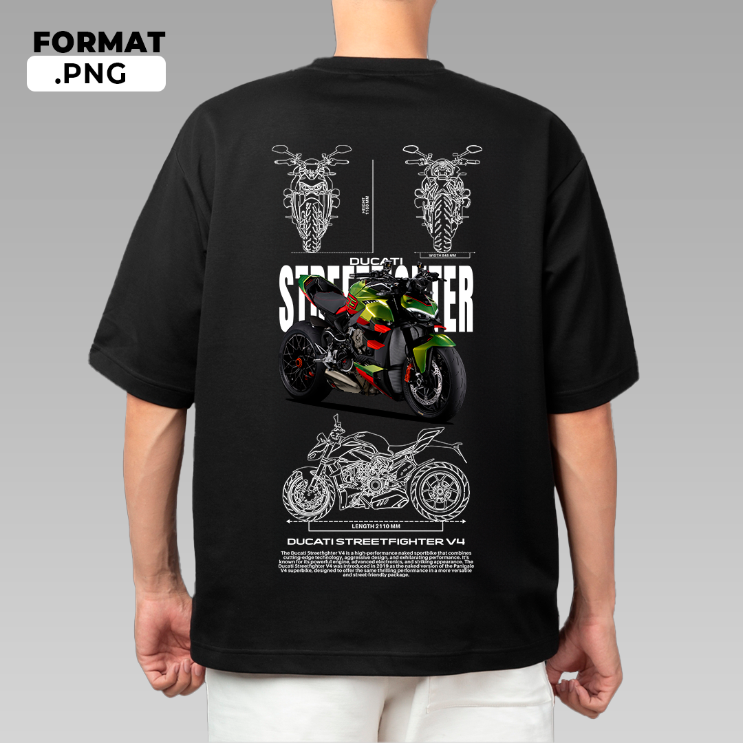 Ducati Streetfighter v4 x Lambroghini - T-shirt design
