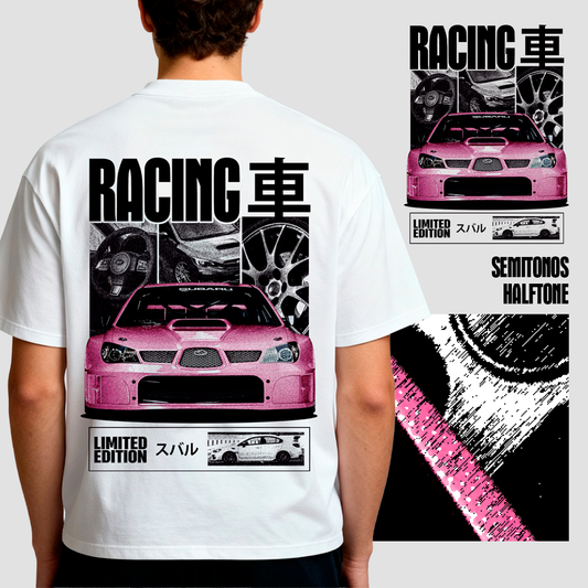 Racing speed car Subaru t-shirt design