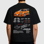 Digital artwokr toyota supra mk4 t-shirt design