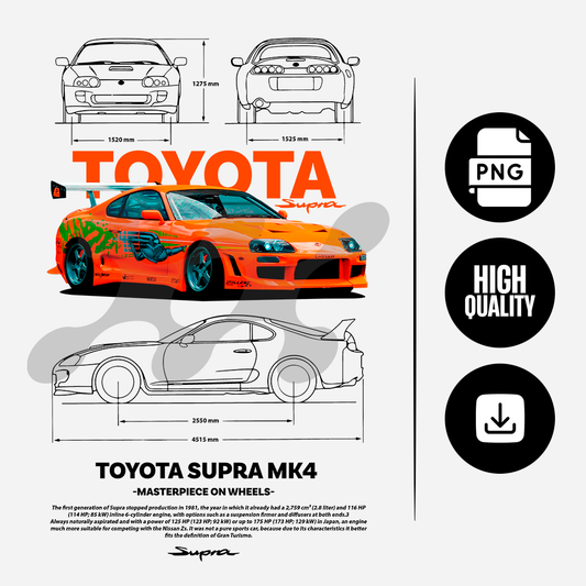 Toyota Supra MK4 template