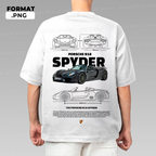 Tamplate car t-shirt design, vector PNG