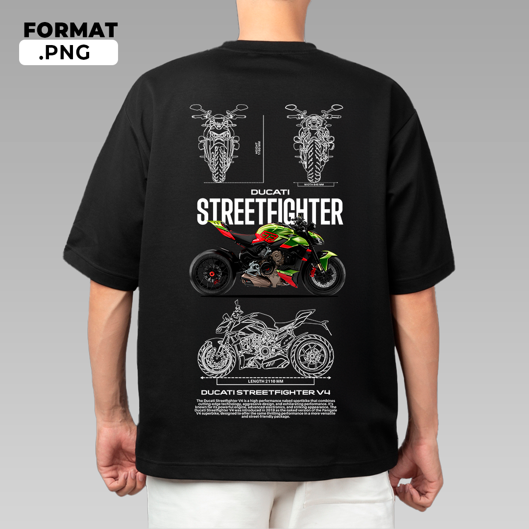 Ducati Streetfighter V4 - T-shirt design