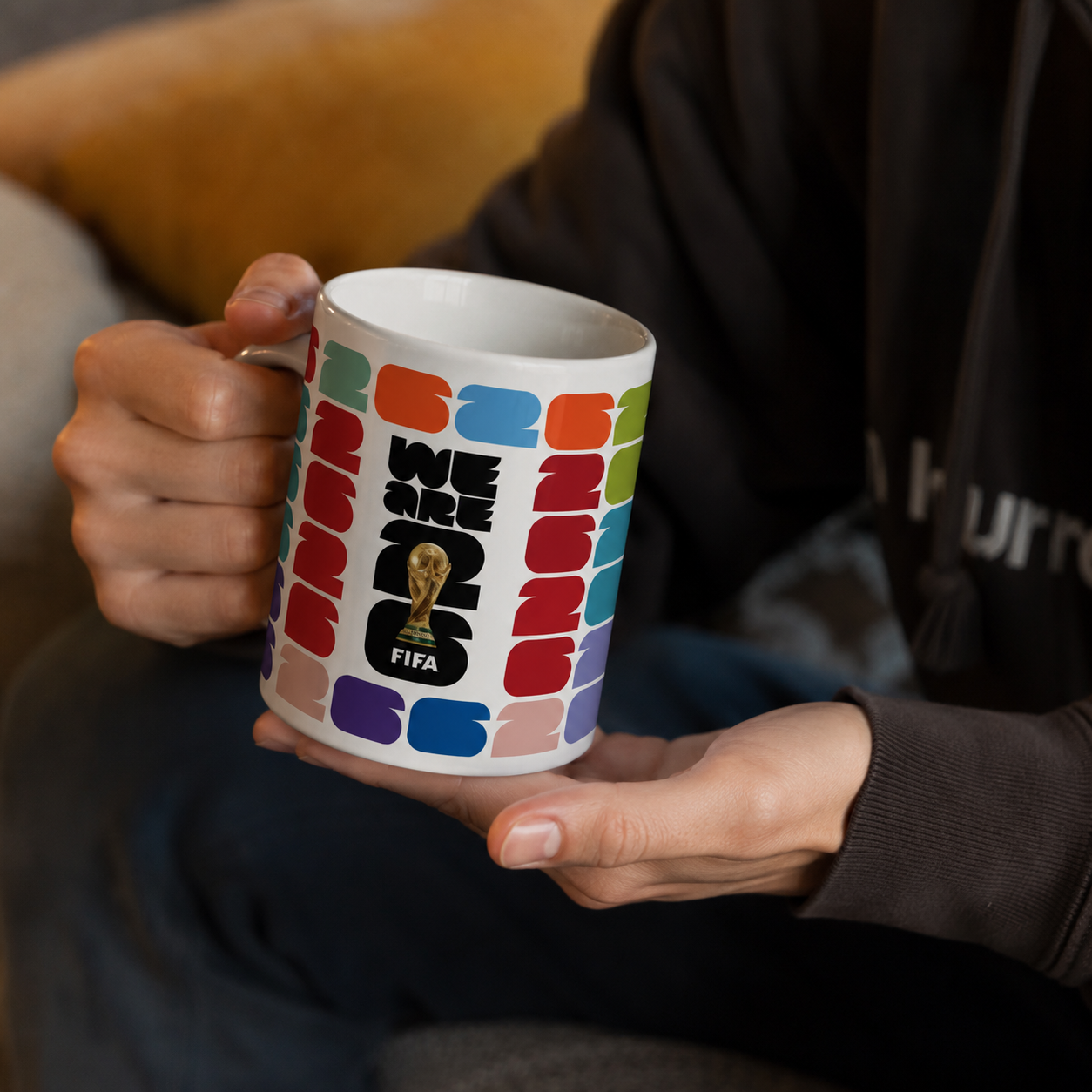 Plantilla para mug del mundial para sublimar tazas
