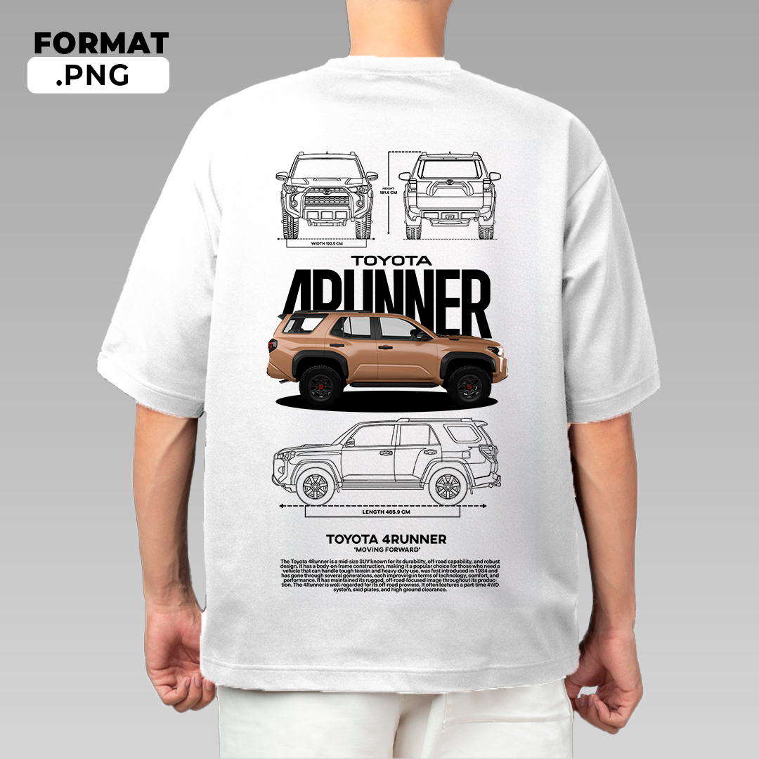 Toyota 4RUNNER - T-shirt design