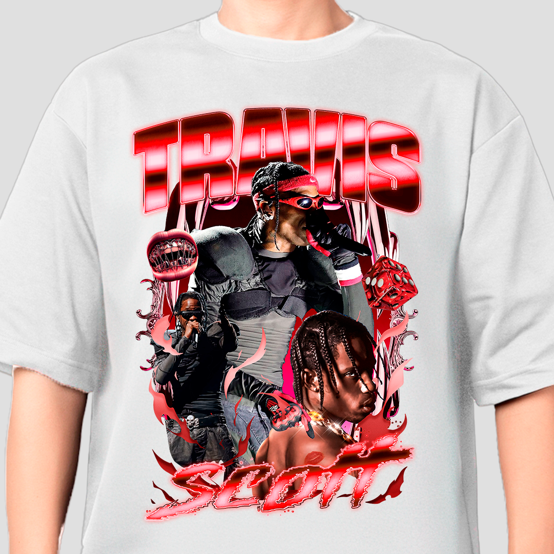 Travis Scott Bottleg - t-shirt design