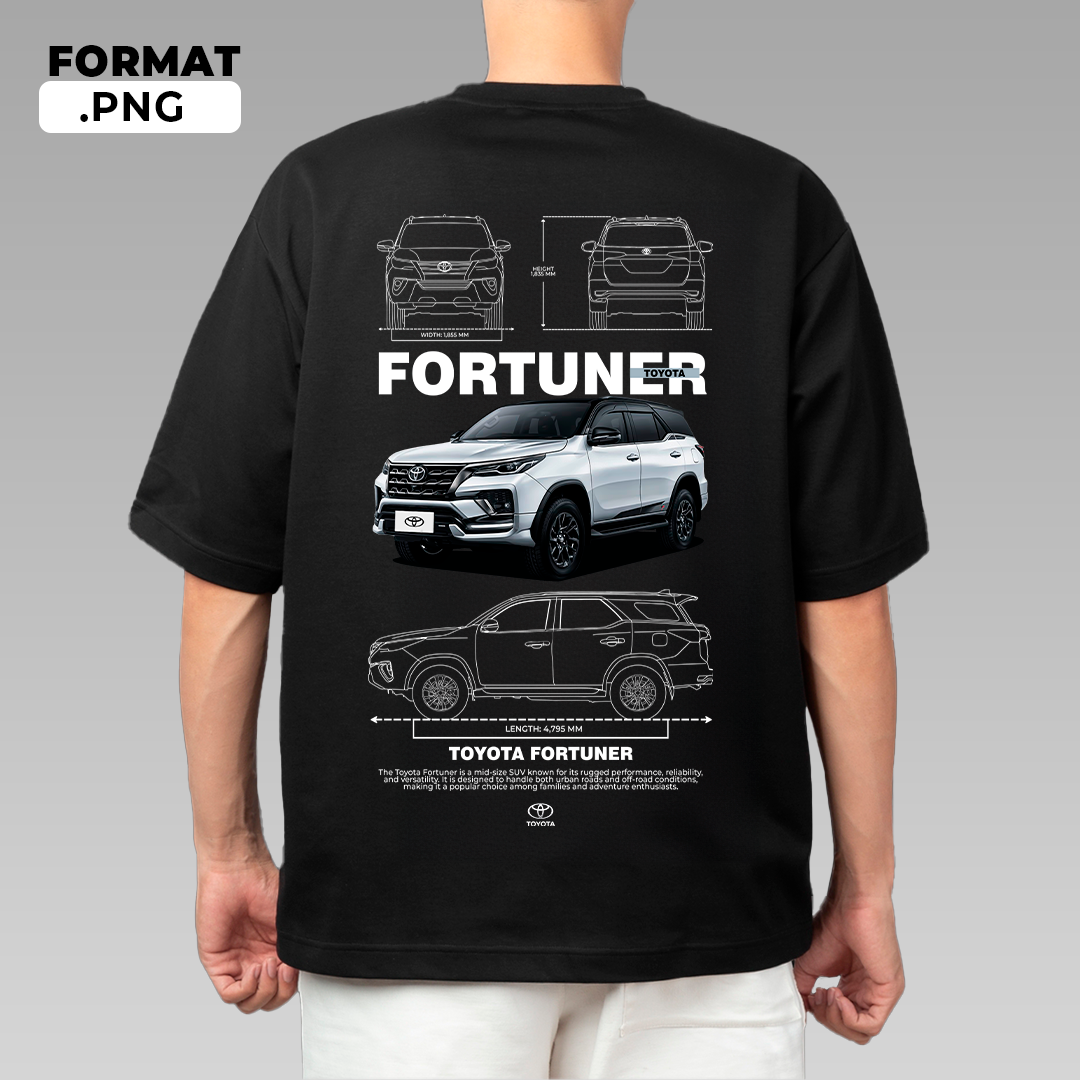 Toyota Fortuner 2024 - t-shirt design