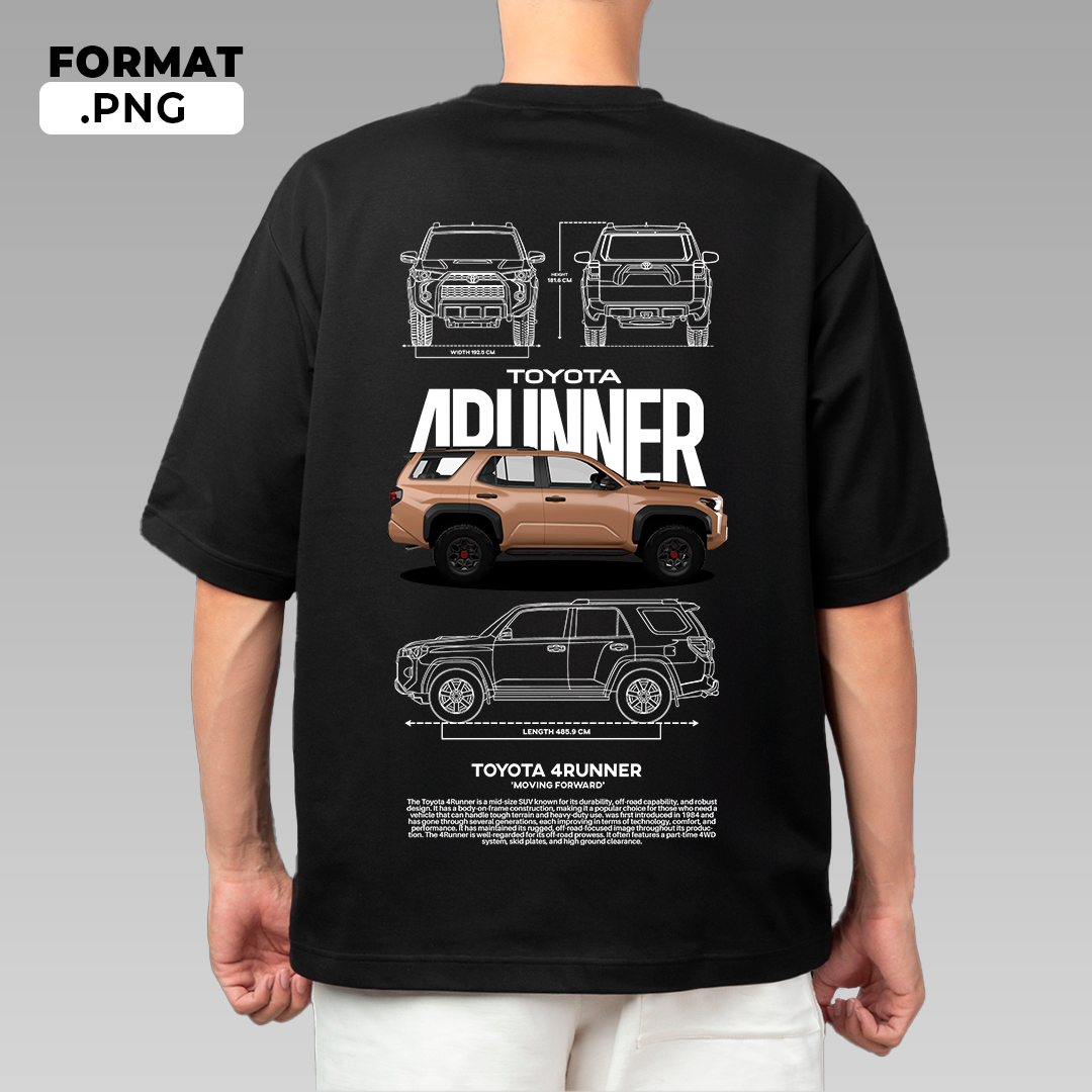 Toyota 4RUNNER - T-shirt design – Pardell