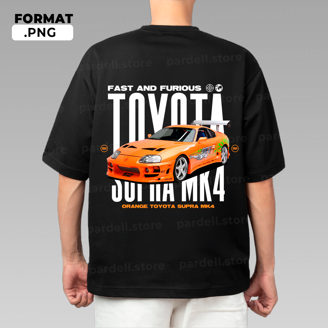 Toyota Supra MK4 Fast & Furious / T-shirt design