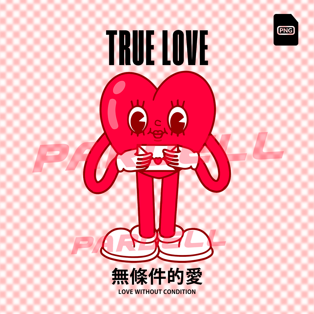 True Love t-shirt design - Valentine's Day