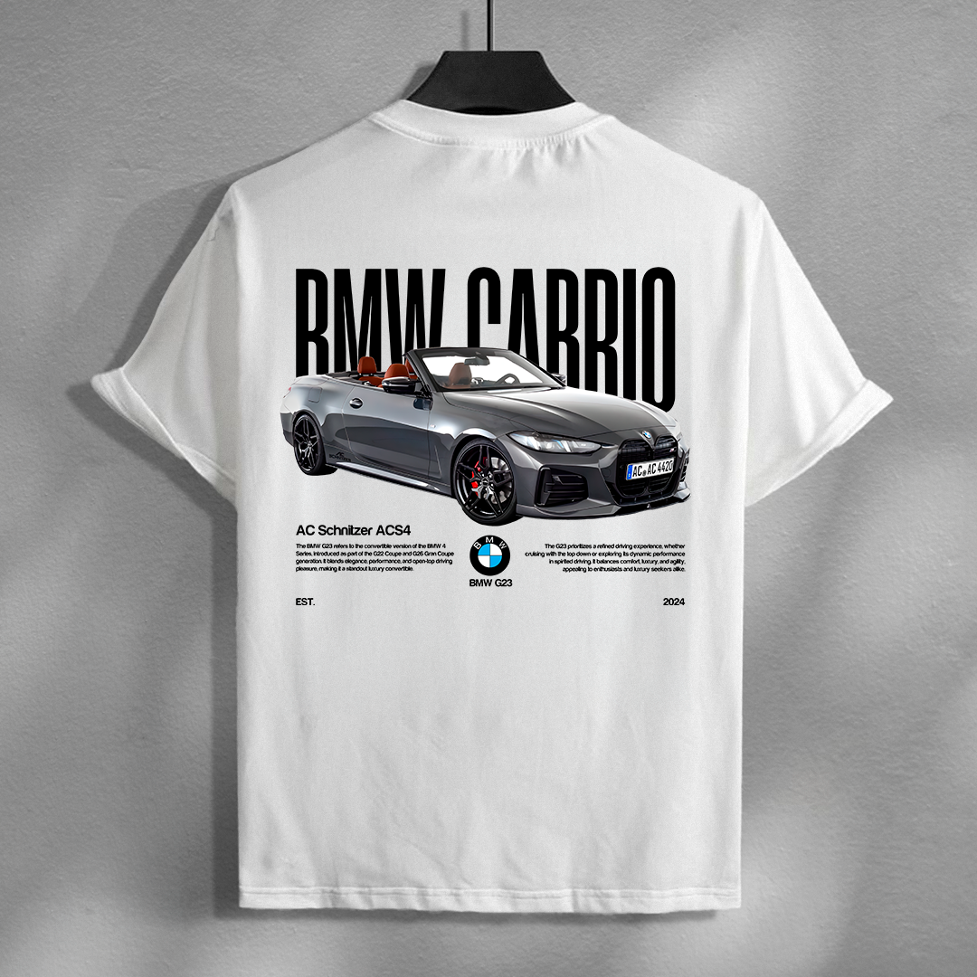 car t-shirt design - bmw cabrio